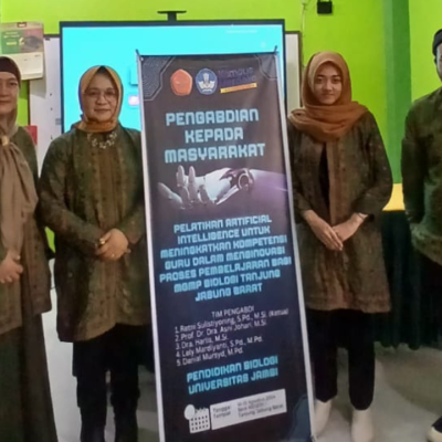 Dosen Pendidikan Biologi Universitas Jambi Laksanakan Pelatihan Artifical Intelligence untuk MGMP Biologi Tanjung Jabung Barat